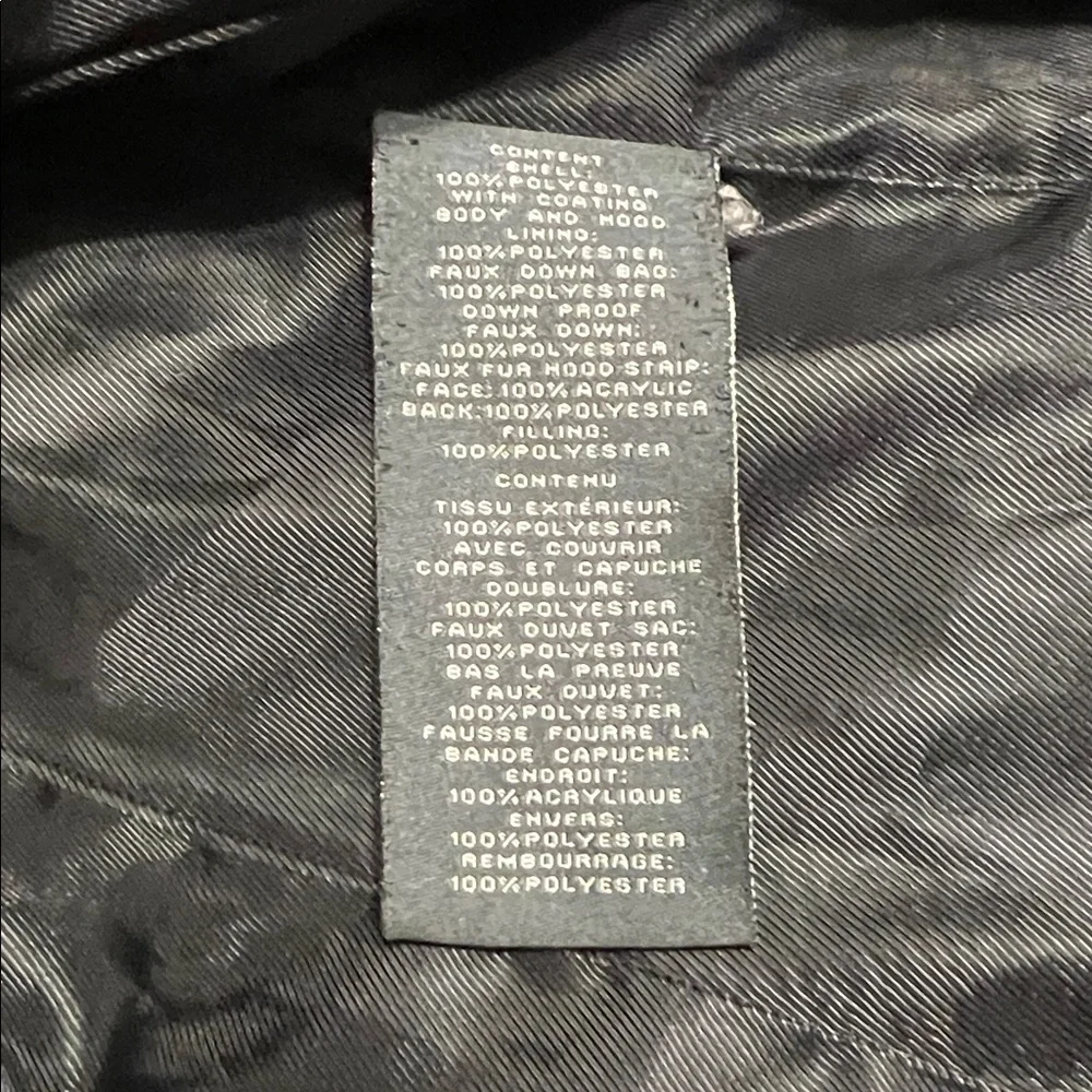 Vince Camuto Black Hooded Parka